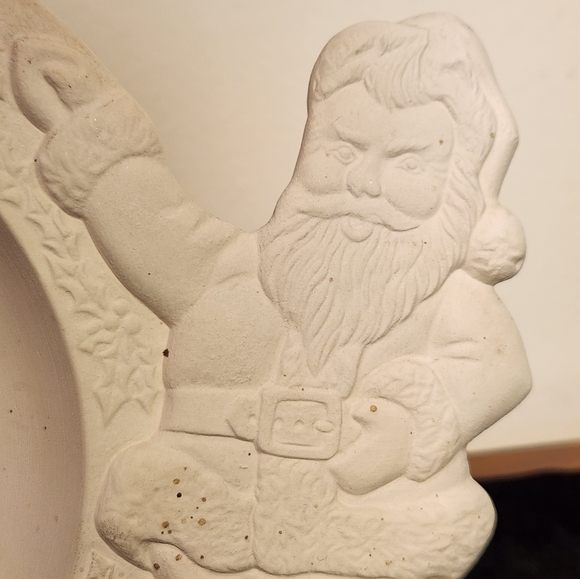 1979 Cramer Molds Unpainted Ceramic Santa Bowl Dish Diy Christmas - Picture 11 of 16